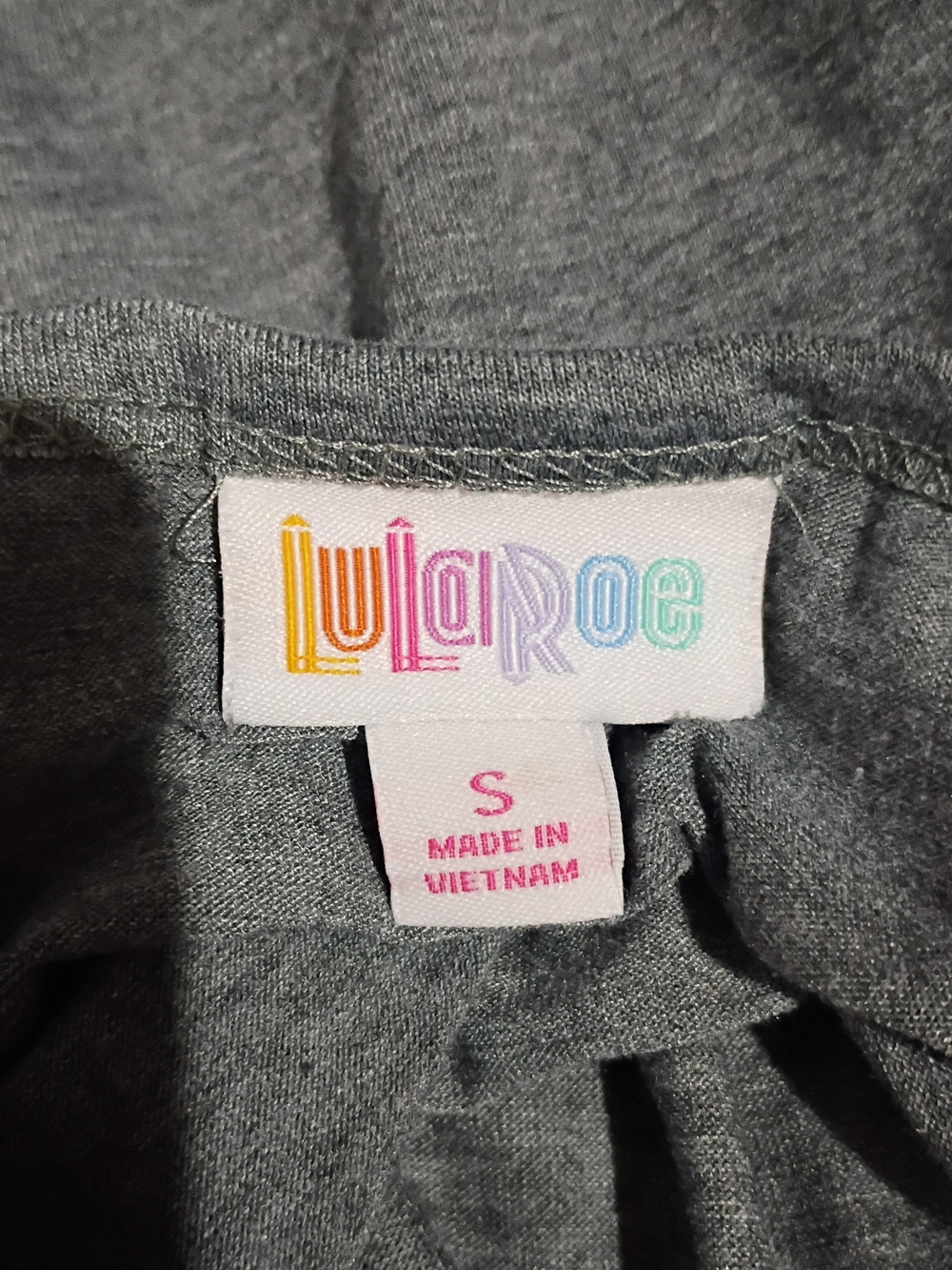 LuLaRoe Gray With Halloween Print Sleeves.. Simply Comfortable Small - Picture 5 of 6